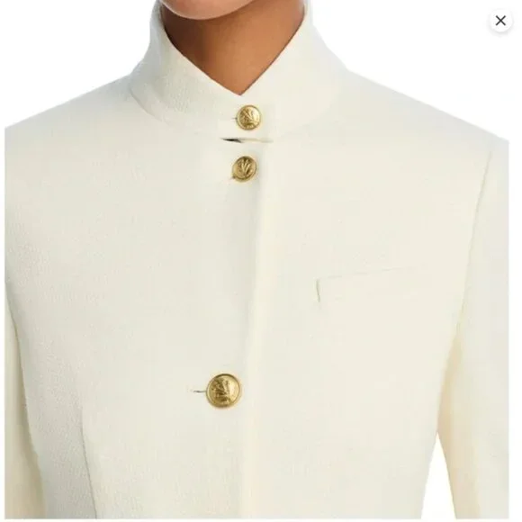 NWT rag & bone Slade Textured Knit Blazer Jacket Off White retro - Picture 6 of 10